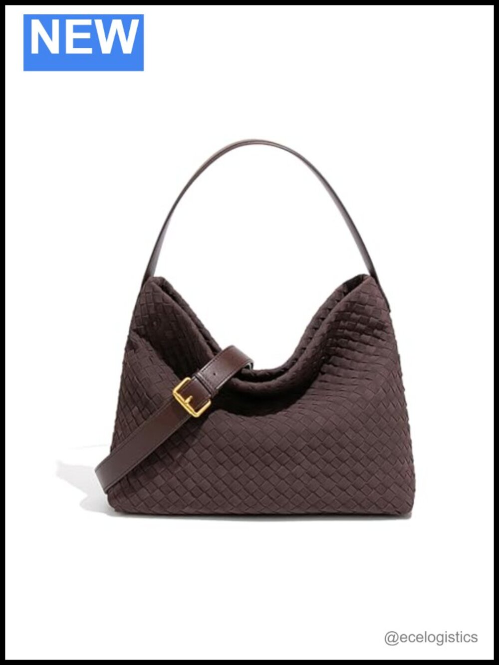 Woven Hobo Purse Suede Bag for Women, Crossbody Tote Slouchy Shoulderbag